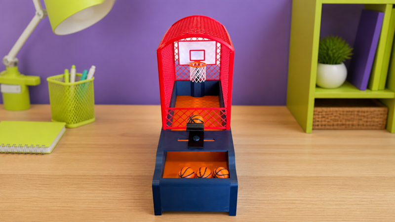 Básquet Arcade, objeto impreso en 3D