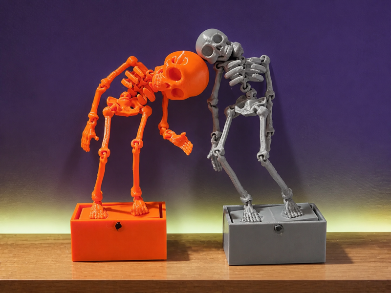 Esqueleto Bailarín, objeto impreso en 3D