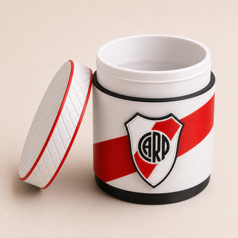 Yerbero Matero River Plate, objeto impreso en 3D