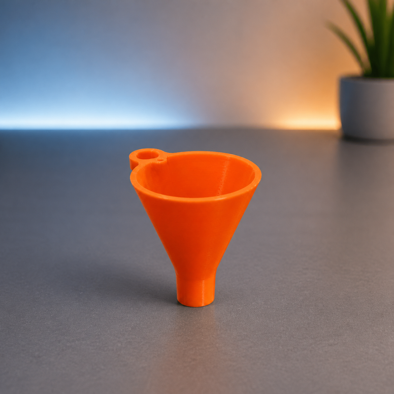 Embudo para Petaca, objeto impreso en 3D